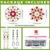2pcs Pearl Datura DIY Acrylic Diamond Painting Wind Chime for Adult 5D Diamond Painting Suncatcher with Crystal Pendant Double Sided Hanging Diamonds Art Paint Ornament Gift for Home