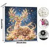 DIY Special Shape Diamond Painting Pearl Art With Inner Frame Kit 25x25cm(Christmas Reindeer)