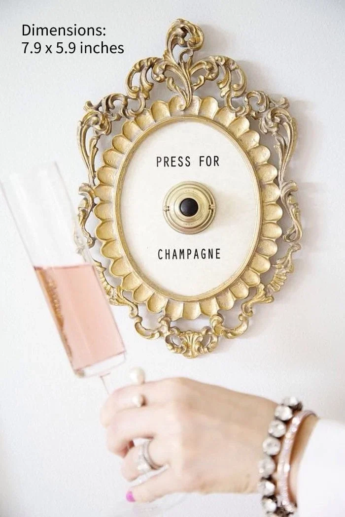 🔥PRE XMAS 65% OFF🔥 Press For Champagne Framed Vintage Button ( ringing version )