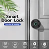 Spherical Fingerprint Lock Smart Door Handle, Fingerprint Smart Lock With APP Control, Biometric Door Lock Bluetooth Smart Lock, Easy To Install Door Lock, Suitable For Home Bedroom, Cloakroom, Hotel, Apartment Office(Tuya Bluetooth APP)