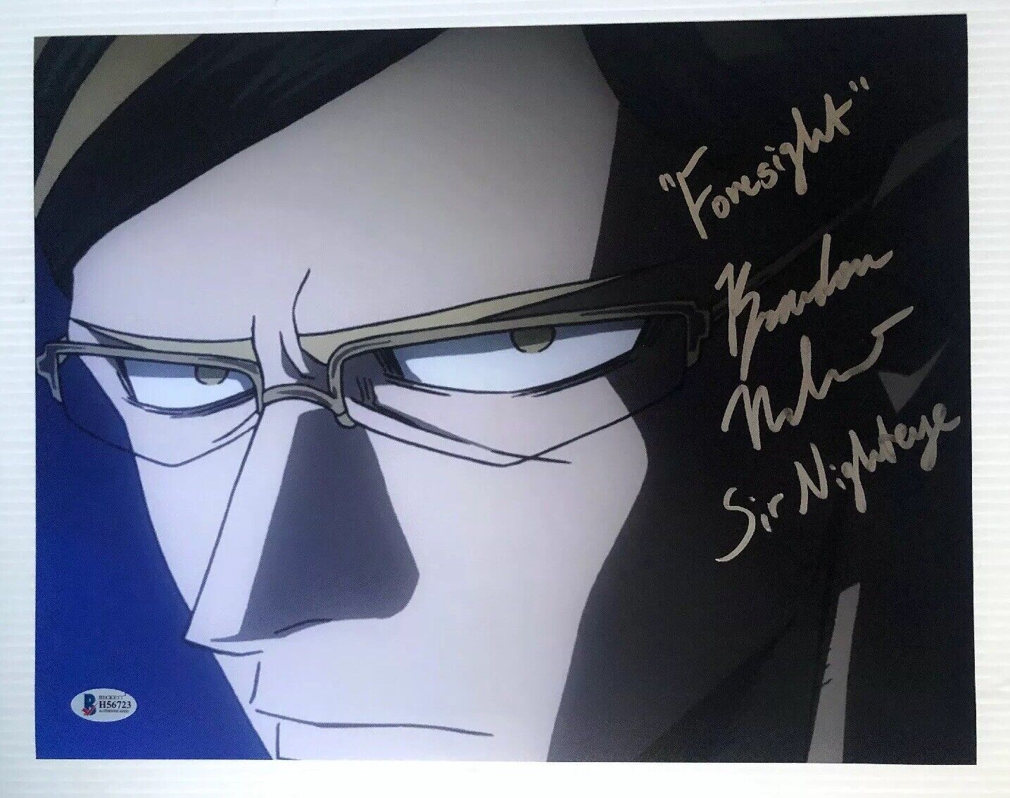 Brandon Mcinnis Signed 11x14 Photo Poster painting Sir Nighteye My Hero Academia BECKETT COA