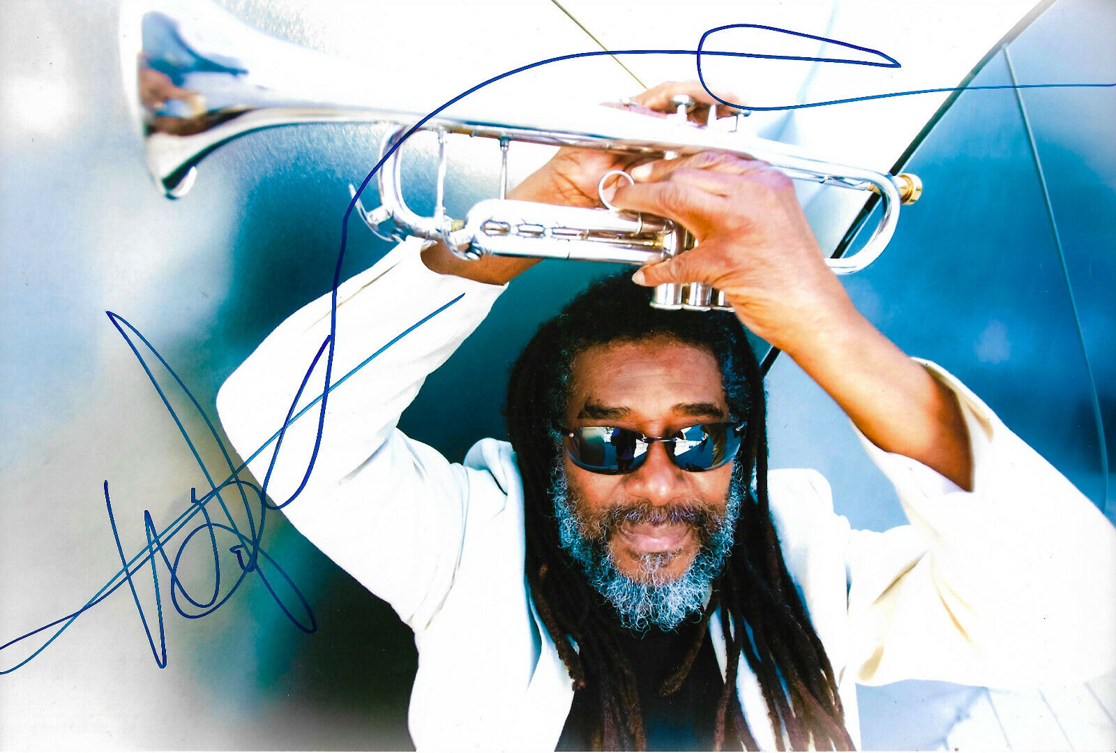 Wadada Leo Smith signed 8x12 inch Photo Poster painting autograph