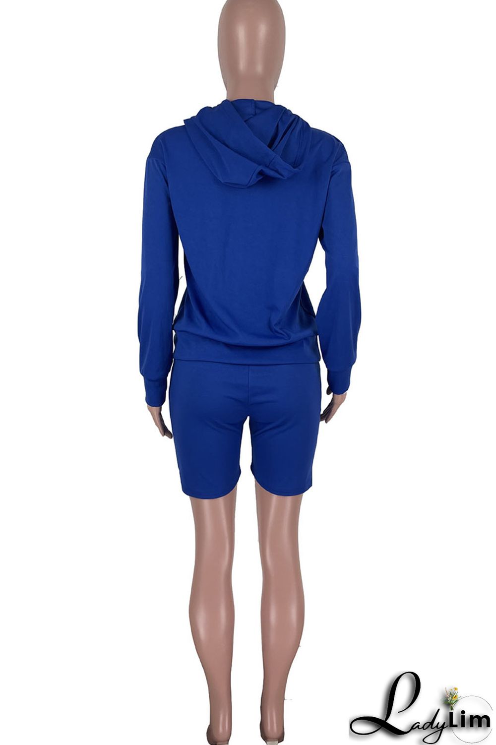 Pink Casual Solid Split Joint Hooded Collar Long Sleeve Two Pieces