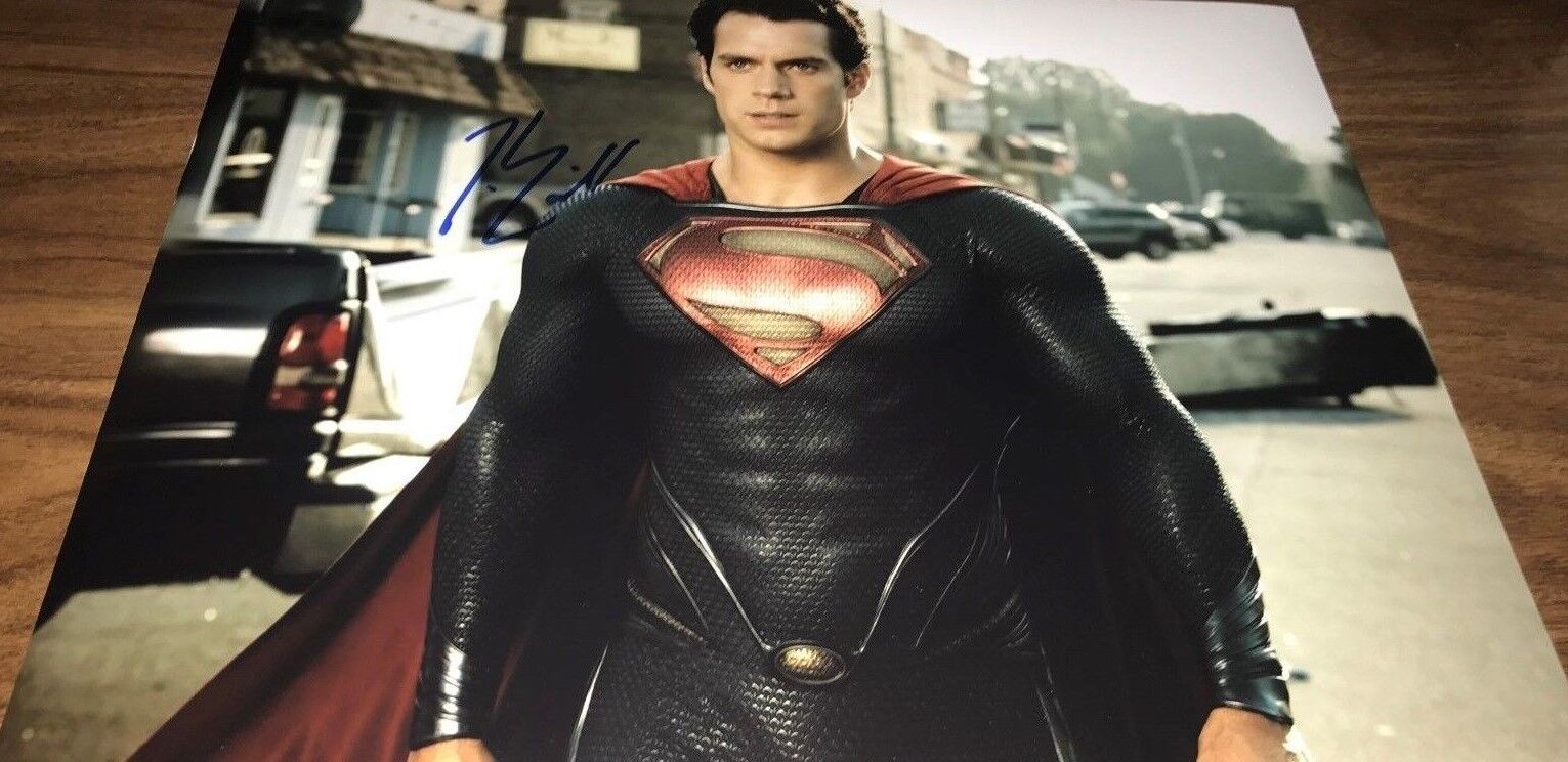 Henry Cavill Superman Actor Signed 11x14 Autographed Photo Poster painting COA Proof Look