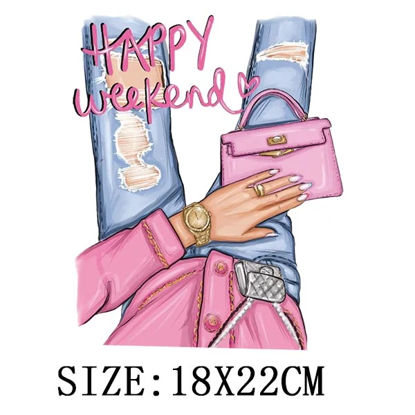 Beautiful Legs Thermal Stickers On T-shirt DIY Washable Iron On Transfers For Clothing Funny Design Patches On Clothes Appliqued