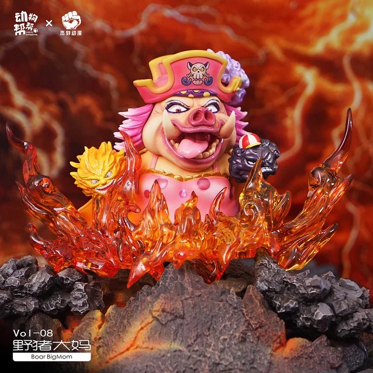JacksDo Studio - One Piece Animal cos Kaido and Charlotte Linlin Statue(GK)-