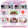 Snow Garden Kimono Lady Special Shaped 5D DIY Partial Drill Diamond Painting Kits for Adults Beginners Home Decor Diamonds Dots Gem Art Kits Diamond Art Kit 11.81 X11.81inch