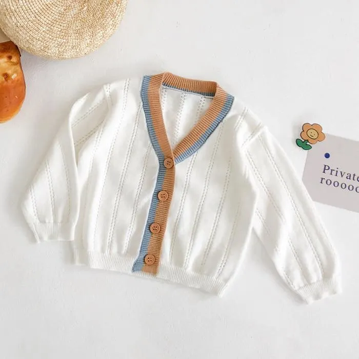 New 2020 Spring Autumn Baby Boys Girls Pure Color Knit Jacket + Hat Infant Kids Boy Girl Long Sleeve Cardigan Coat Clothing