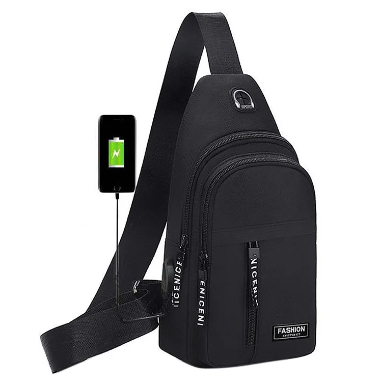 Men Casual Waist Bags Safe Waist Packs Outdoor Sports Accessories (Black)