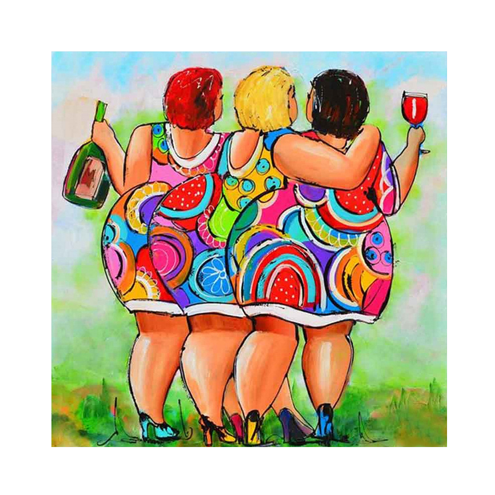 

Fat Women - Round Drill Diamond Painting - 30*30CM, 501 Original