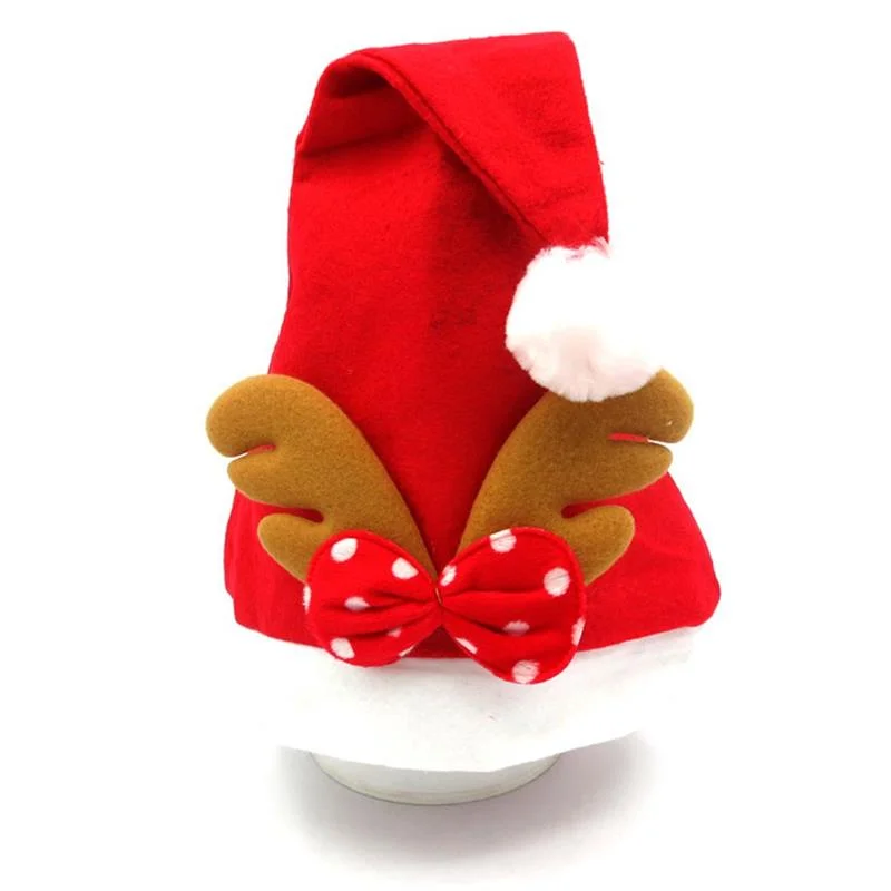Santa Reindeer Kids Christmas Hat Christmas Cap for Adults Gifts for Children New Year Gift