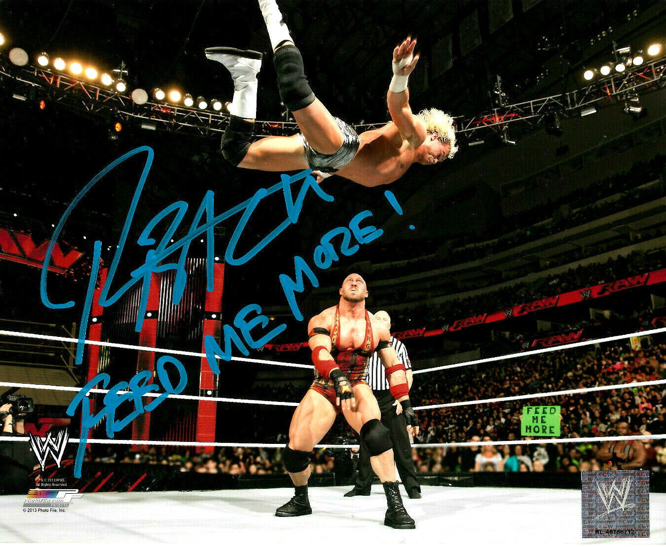 WWE RYBACK HAND SIGNED AUTOGRAPHED 8X10 Photo Poster paintingFILE Photo Poster painting WITH COA 5