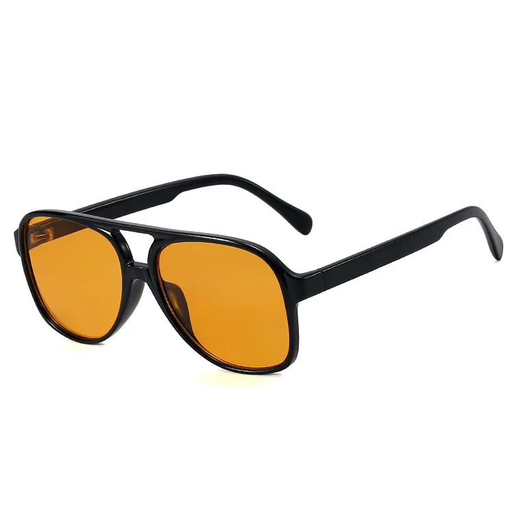 Retro Pilot Vintage Oversized Sunglasses For Women Men at Hiphopee