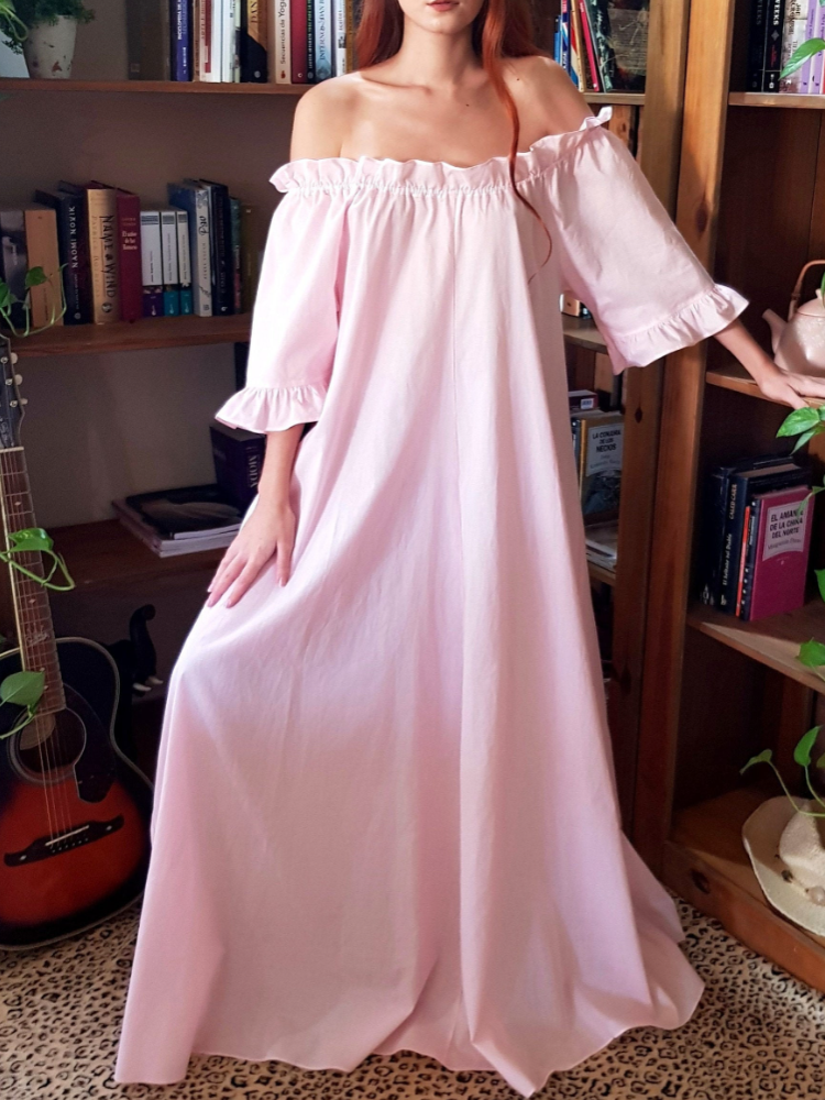 100% Cotton Pink Nightgown