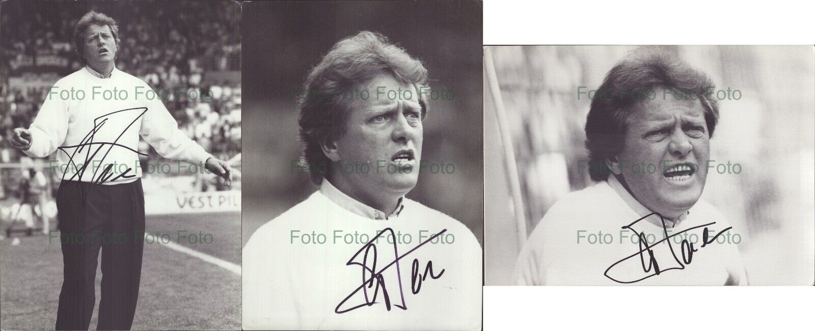 Arie Haan Netherlands Holland Football 3 X Press Photo Poster painting With Autograph (TV-206