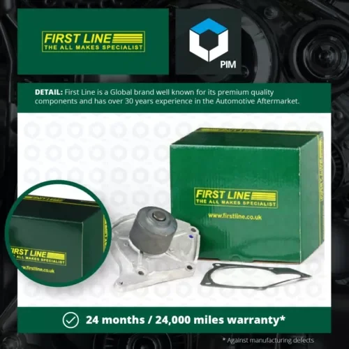 Water Pump fits RENAULT GRAND SCENIC Mk2, Mk3 1.5D 2004 on Coolant Firstline New Parts