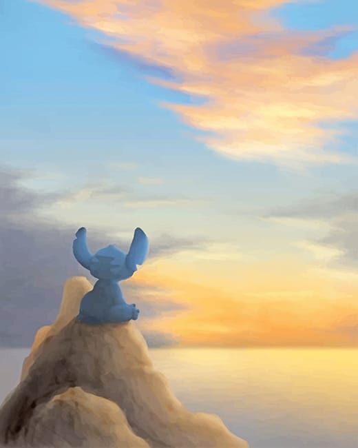 

Lonely Stitch – Paint By Numbers - 40*50CM, 501 Original