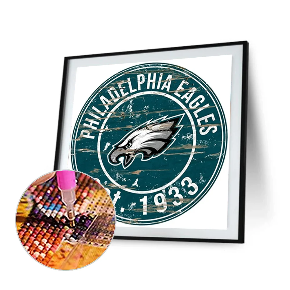 Diamond Painting - Full Round Drill - Philadelphia Eagles(Canvas|30*30cm)