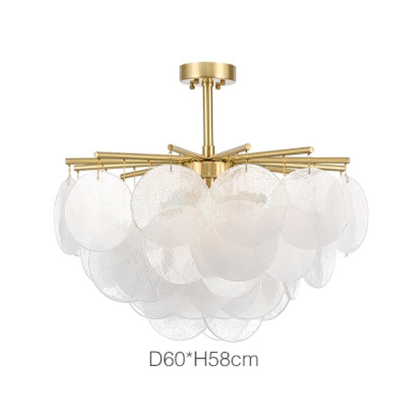 Post-modern LOFT Crystal Gold Chandelier Lighting Luxury Bedroom Decor Hanging Lamps Living Room Restaurant Indoor Home Lighting