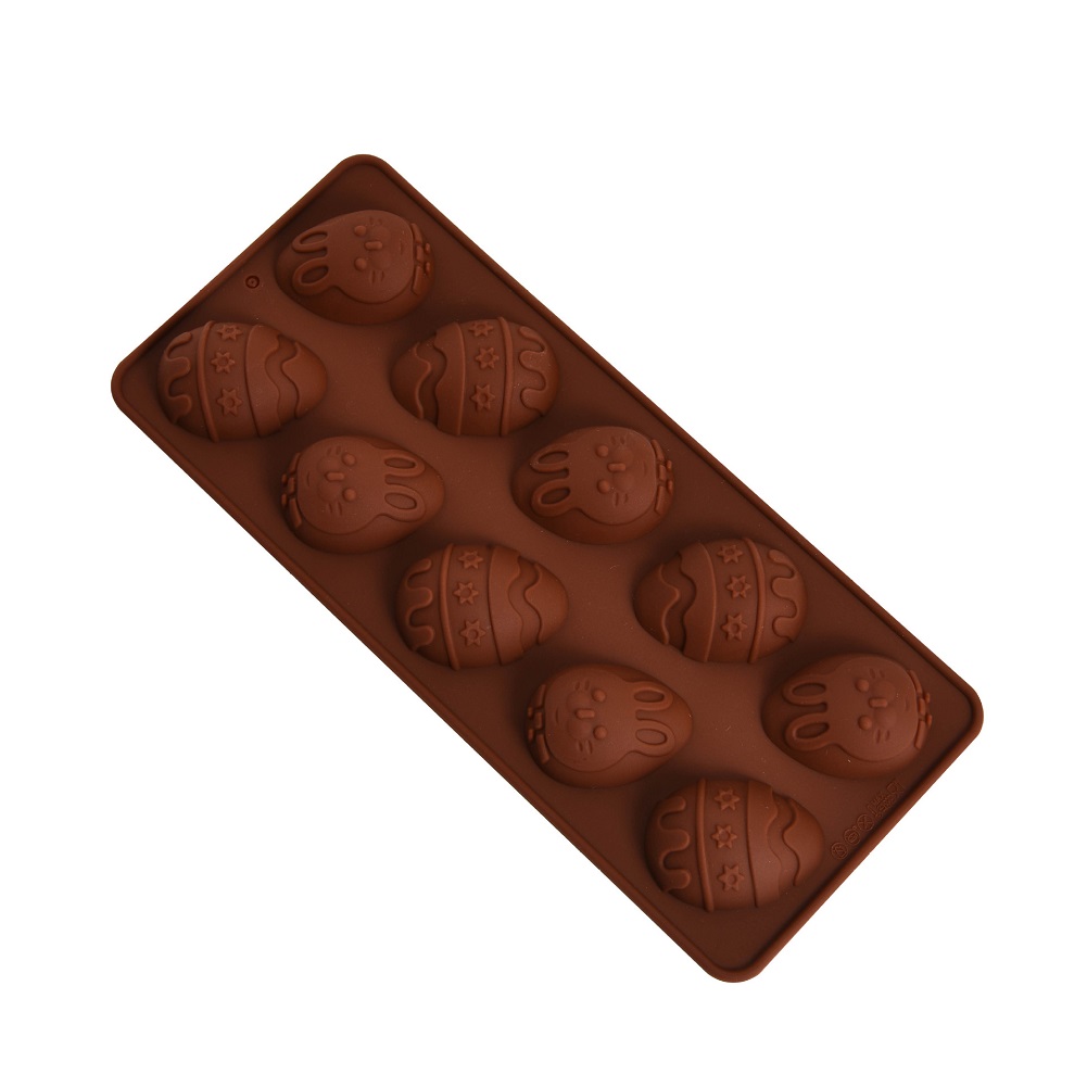 

Silicone 10 Easter Eggs Rabbit Chocolate Mould, 501 Original