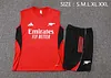 2025/2026 Arsenal Pre-Match Training Red Vest+Shorts Football1:1 Thai Quality