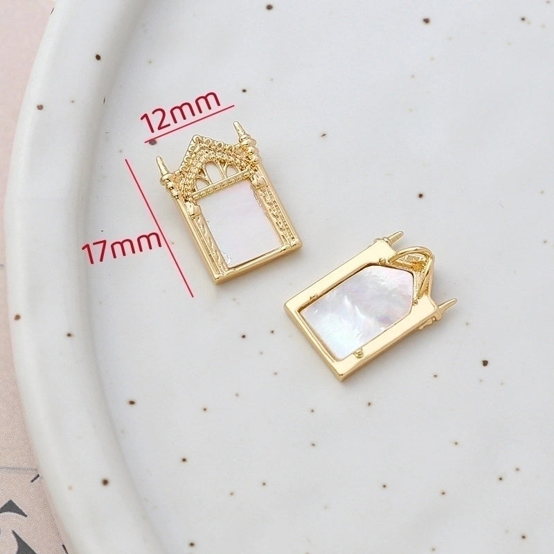 1 Piece Retro Geometric Bear Rose Copper Plating Inlay Jewelry Accessories