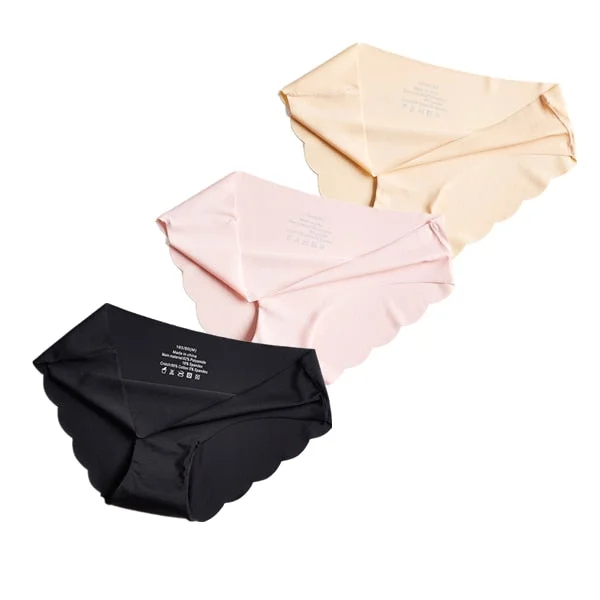 3Pcs/lot Seamless Panty Set Underwear Low-Rise Briefs Female Comfort Intimates Fashion Female Lingerie Drop Shipping