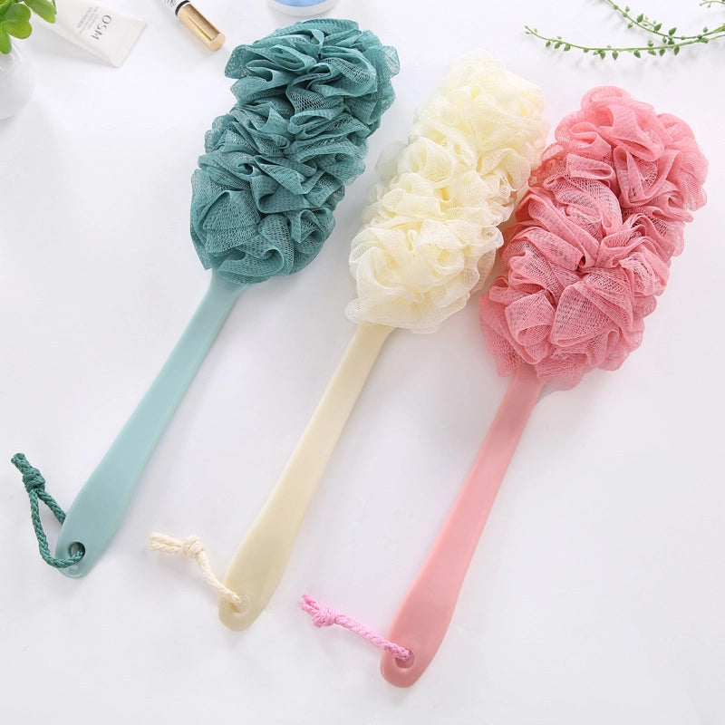 Bath Brush Color Plastic Long Handle Bath Brush Wavy Bath Brush Bath Brush Flower Rubbing Back Brush Bath Brush Head Bath Brush