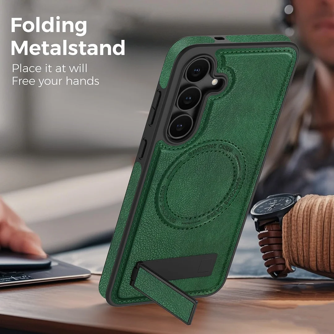 Samsung Galaxy Z Fold 6 Leather Case Magnetic Protective Case Holder Phone Case