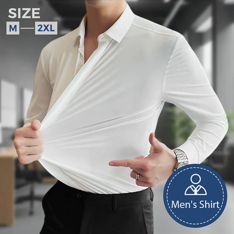 ✨2025 New Premium Business Shirt👔Knitterfreies Button-Down-Hemd f&uuml;r Herren