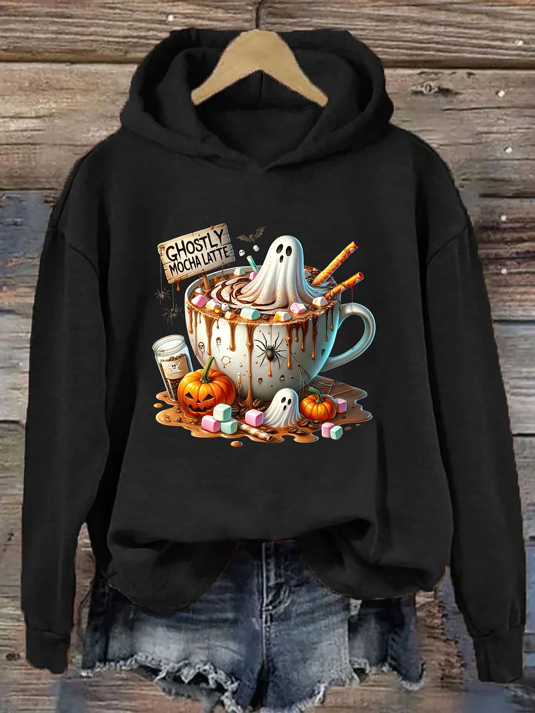 Halloween Coffee Clipart Hoodie