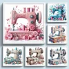 (Multi Style)Sewing Machine - 14CT Stamped Cross Stitch - 40*40cm