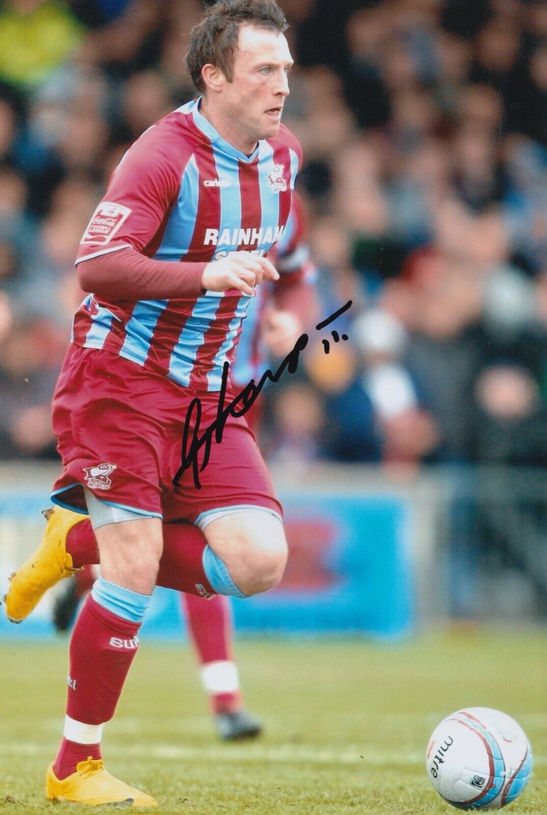 Garry Thompson Hand Signed 12x8 Photo Poster painting - Scunthorpe United Football Autograph 1.