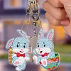 DIY Diamond Painting Keychain-5pcs/Set Rabbit Bag Keychain Jewelry Gift