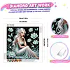 Special Shape Rhinestone Diamond Painting Kit Partial Drill(Lotus Lady)