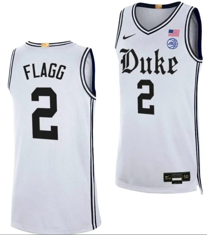 Cooper Flagg Jersey #2 Duke Blue Devils College Basketball Royal mysite