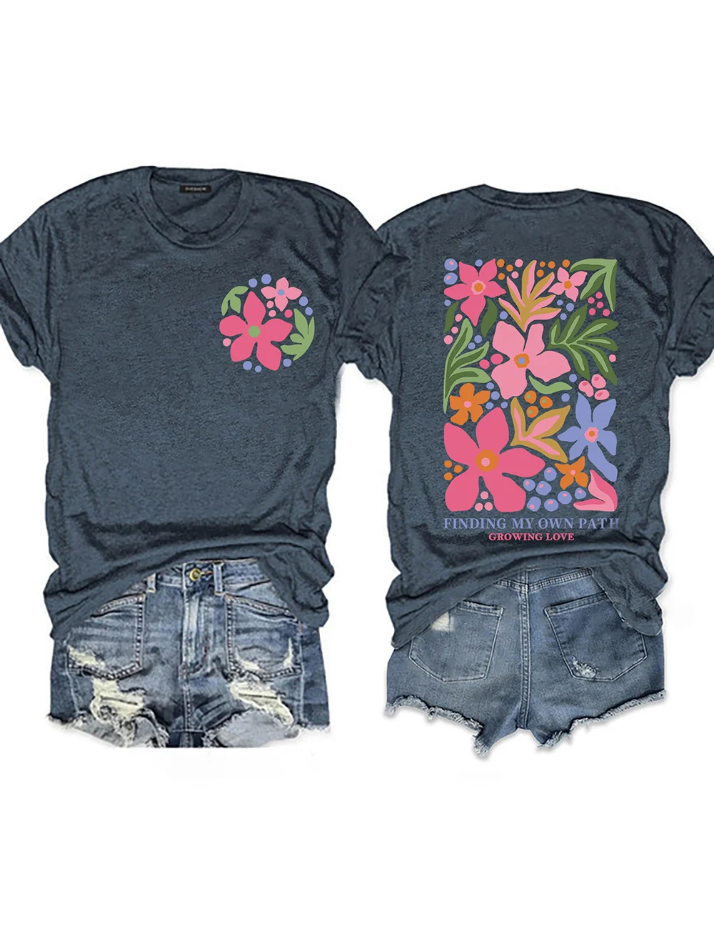 Finding My Own Path Flowers T-Shirt