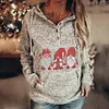 Women Sweater Christmas Hoodie Print Sweatshirt
