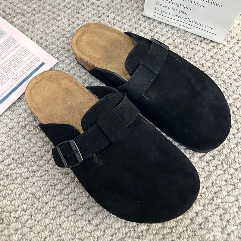 Vintage Unisex Cowhide Birkenstocks Toe-Cap Slippers