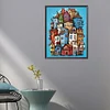 Diamond Painting-DIY Full Round Drill Colorful House(50*40 CM)