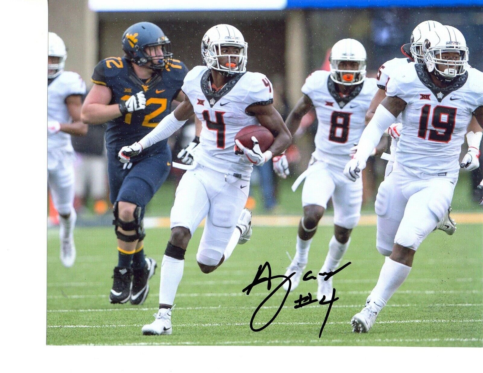 AJ Green Oklahoma State Cowboys signed autographed 8x10 football Photo Poster painting A.J. b