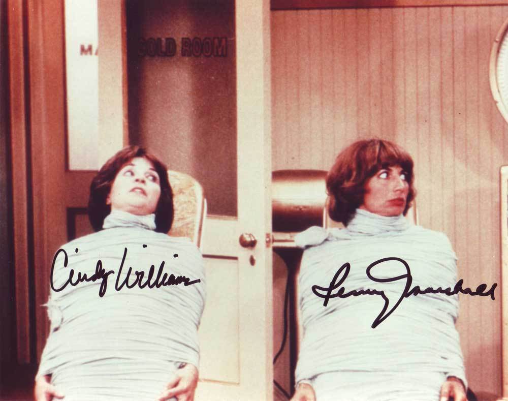 Laverne & Shirley AUTHENTIC Cast Autographed Photo Poster painting SHA #10788