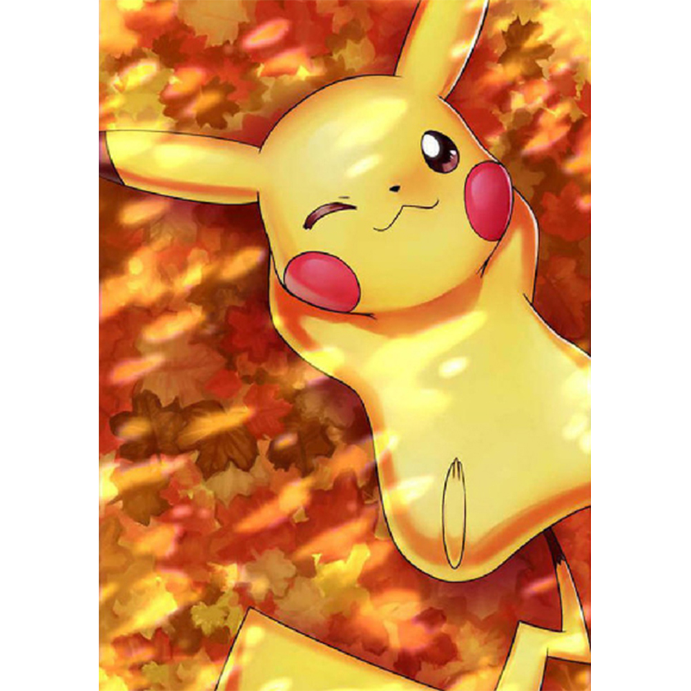 

30*40CM - Round Drill Diamond Painting - Yellow Monster, 501 Original