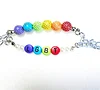 LGBT gifts, rear view mirror car charm, gay pride flag rainbow love charm