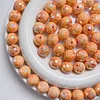 50PCS Glittery Round Acrylic Beads DIY Bracelet Key Chain