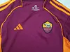 Joyfball 2025/2026 Kids Size Roma Home Soccer Jersey 1:1 Thai Quality