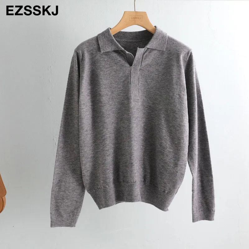 casual spring autumn thin oversize sweater pullovers Women basic loose square neck cashmere sweater female knit jumper