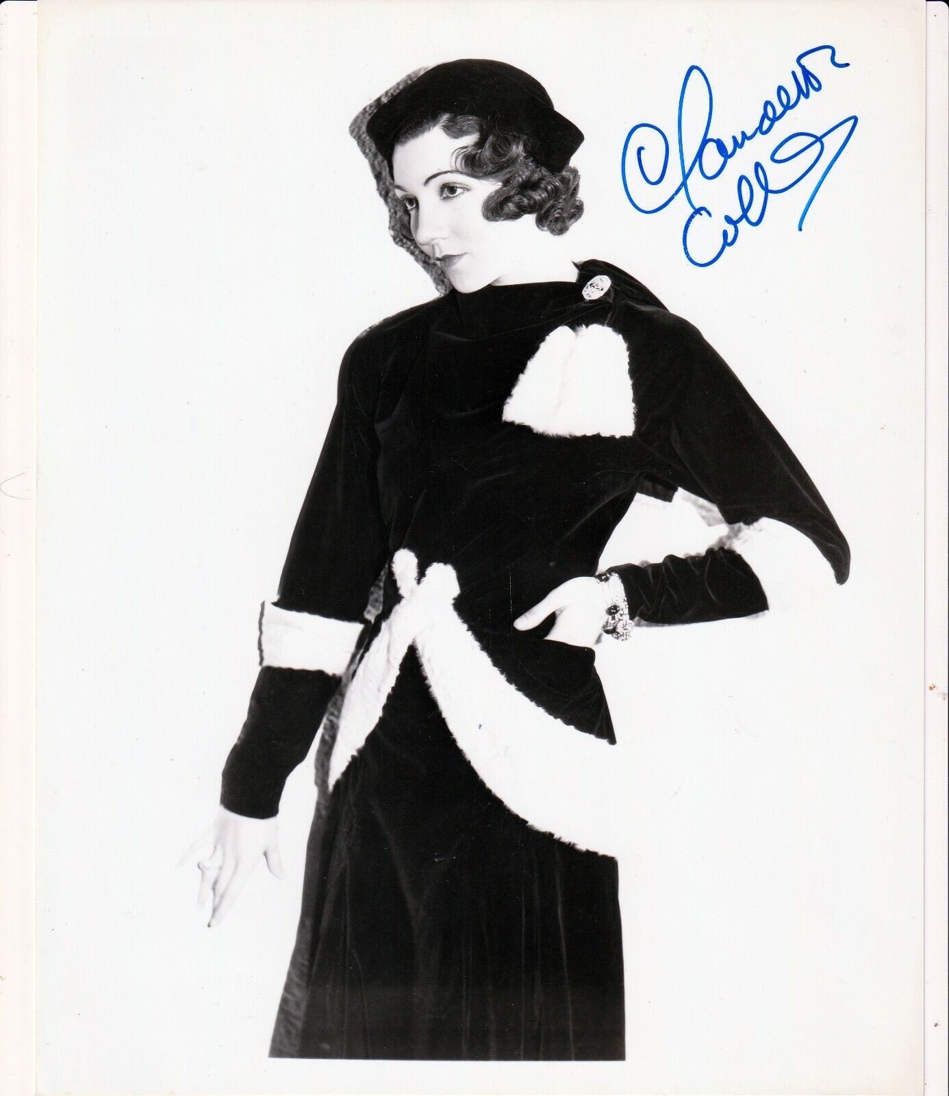 1930's Hollywood Great CLAUDETTE COLBERT (Cleopatra etc) Signed 8x10 Photo Poster painting