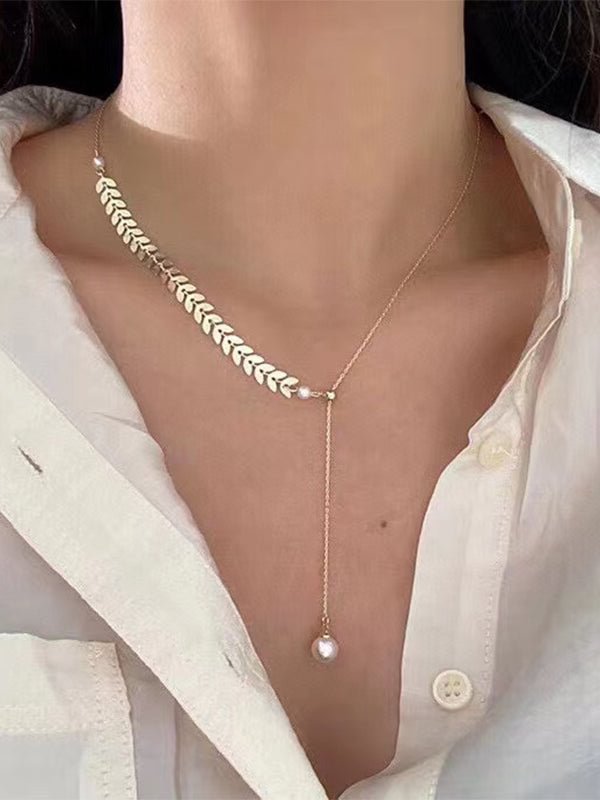 Elegant Ball Pearls Pendant Necklaces