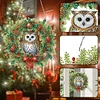 2D/Flat Christmas DIY Diamond Art Acrylic Pendant Wall Door Decoration (Wreath)
